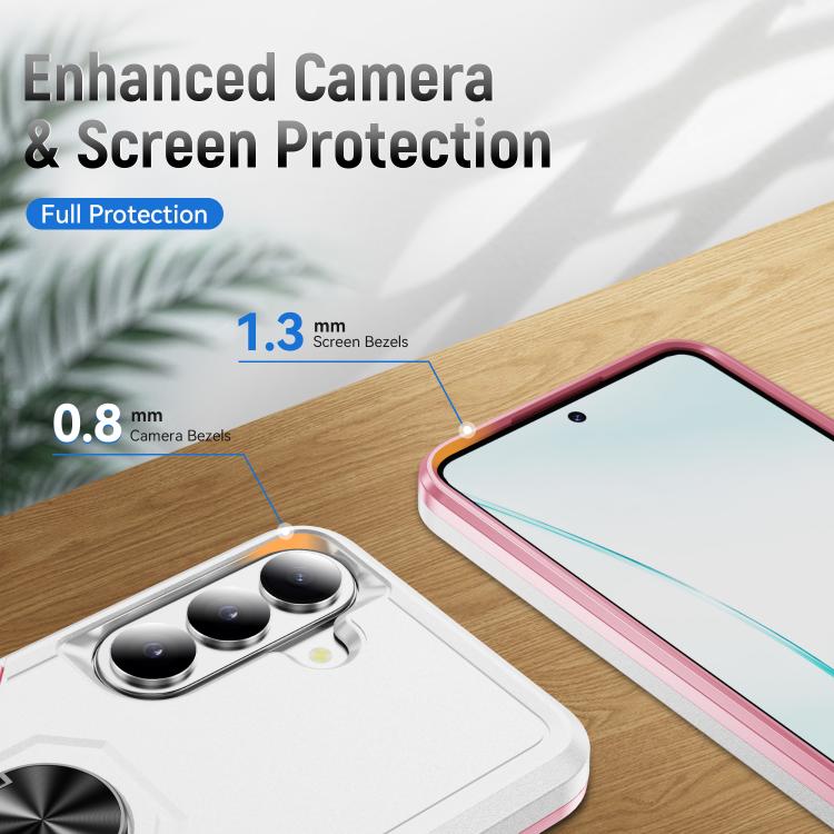 For Samsung Galaxy S26+ 5G Pioneer Armor Heavy Duty PC Hybrid TPU Phone Case with Holder