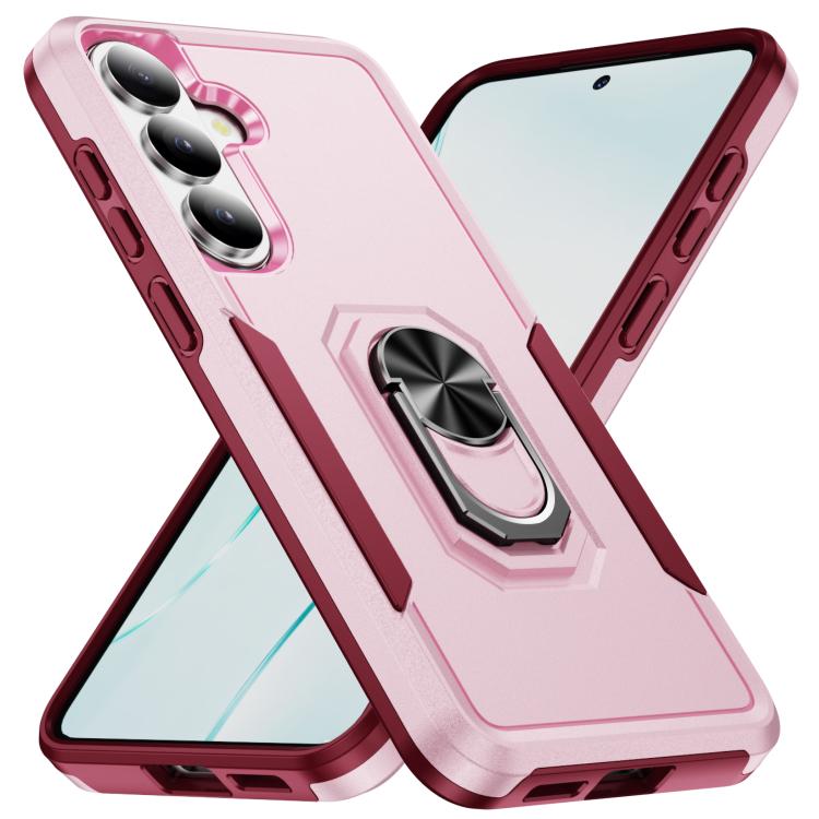 For Samsung Galaxy S26+ 5G Pioneer Armor Heavy Duty PC Hybrid TPU Phone Case with Holder