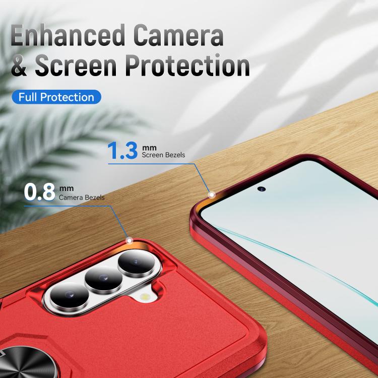 For Samsung Galaxy S26+ 5G Pioneer Armor Heavy Duty PC Hybrid TPU Phone Case with Holder