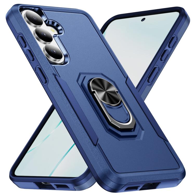 For Samsung Galaxy S26+ 5G Pioneer Armor Heavy Duty PC Hybrid TPU Phone Case with Holder