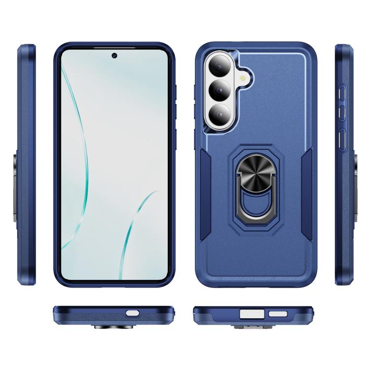 For Samsung Galaxy S26+ 5G Pioneer Armor Heavy Duty PC Hybrid TPU Phone Case with Holder