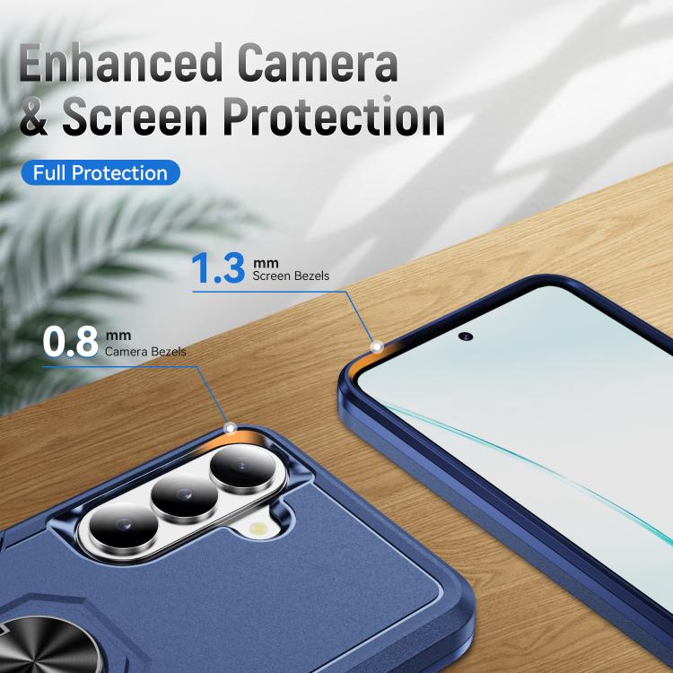 For Samsung Galaxy S26+ 5G Pioneer Armor Heavy Duty PC Hybrid TPU Phone Case with Holder