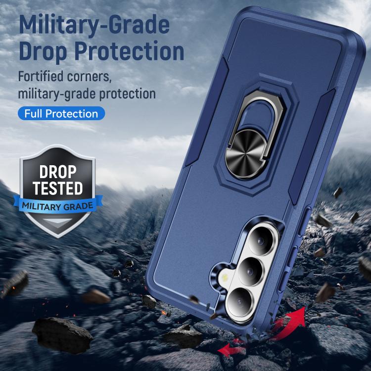 For Samsung Galaxy S26+ 5G Pioneer Armor Heavy Duty PC Hybrid TPU Phone Case with Holder
