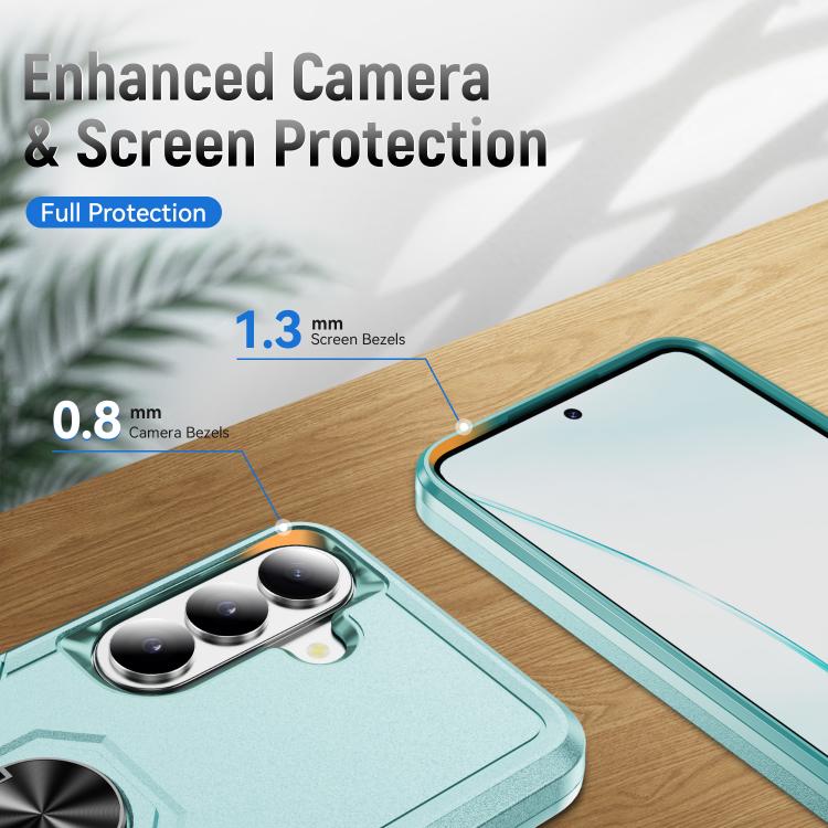 For Samsung Galaxy S26+ 5G Pioneer Armor Heavy Duty PC Hybrid TPU Phone Case with Holder