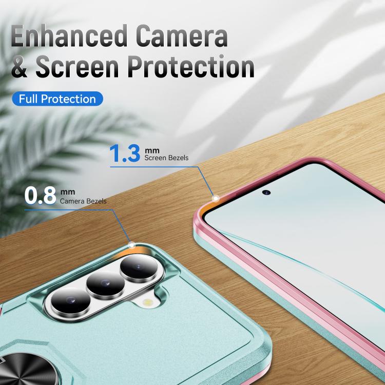 For Samsung Galaxy S26+ 5G Pioneer Armor Heavy Duty PC Hybrid TPU Phone Case with Holder