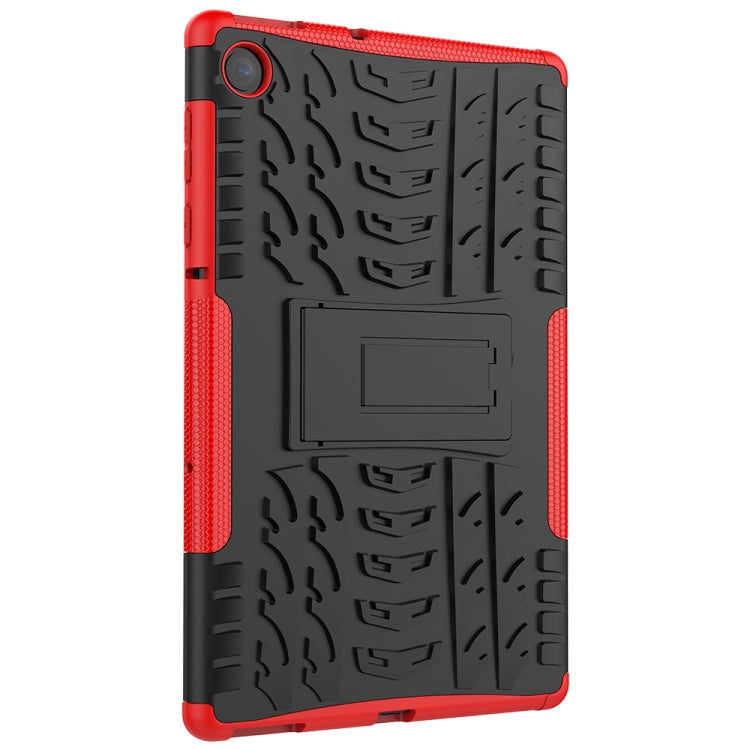 For Lenovo Tab M10 Plus TB-X606F Tire Texture Shockproof TPU+PC Protective Case with Holder