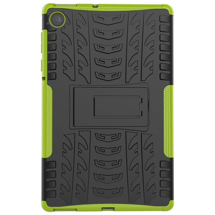 For Lenovo Tab M10 Plus TB-X606F Tire Texture Shockproof TPU+PC Protective Case with Holder
