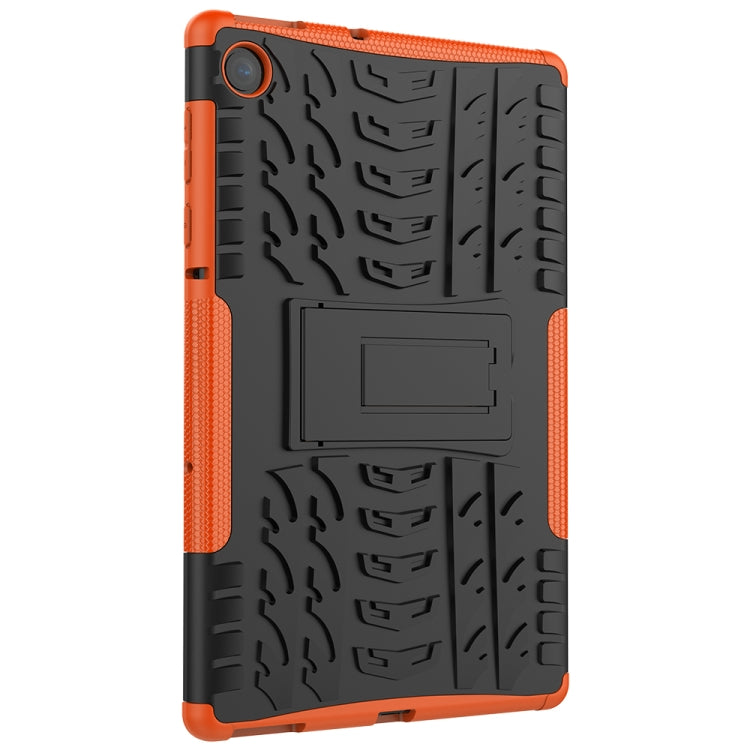 For Lenovo Tab M10 Plus TB-X606F Tire Texture Shockproof TPU+PC Protective Case with Holder