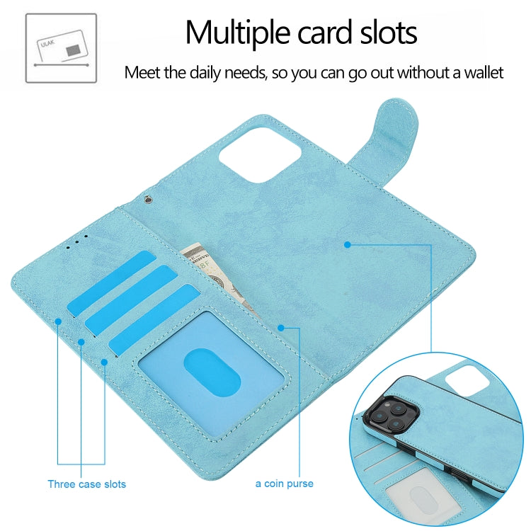 For iPhone 16 Pro Max 2 in 1 Detachable Phone Leather Case