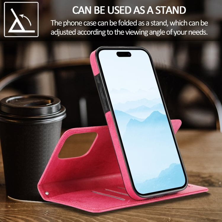 For iPhone 16 Pro 2 in 1 Detachable Phone Leather Case