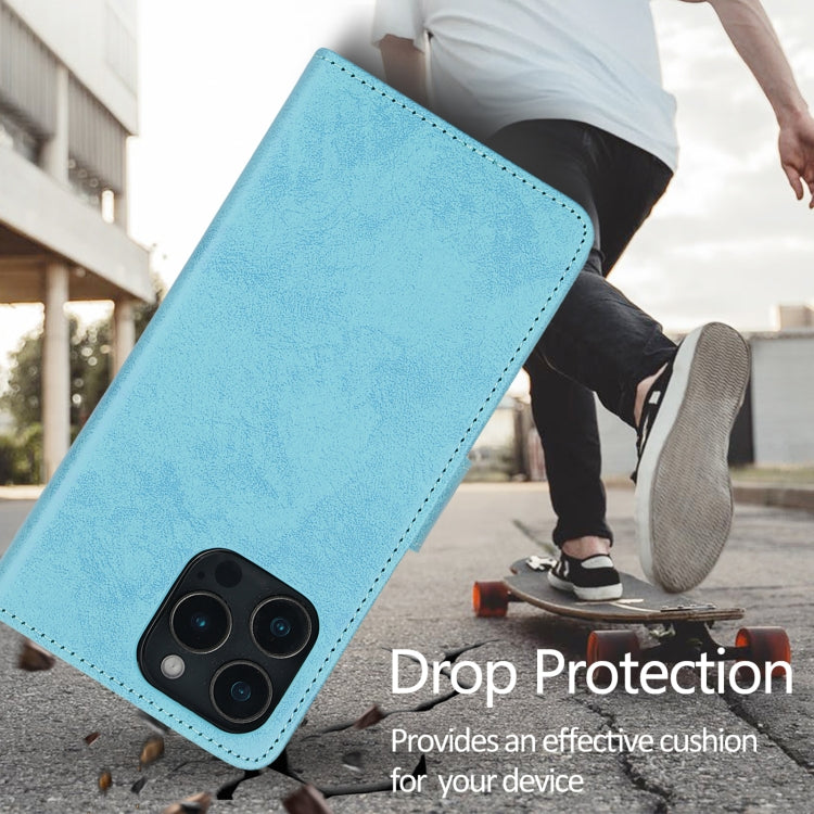 For iPhone 16 Pro 2 in 1 Detachable Phone Leather Case