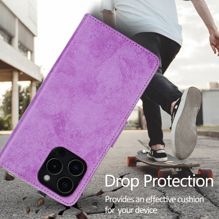 For iPhone 16 Pro 2 in 1 Detachable Phone Leather Case