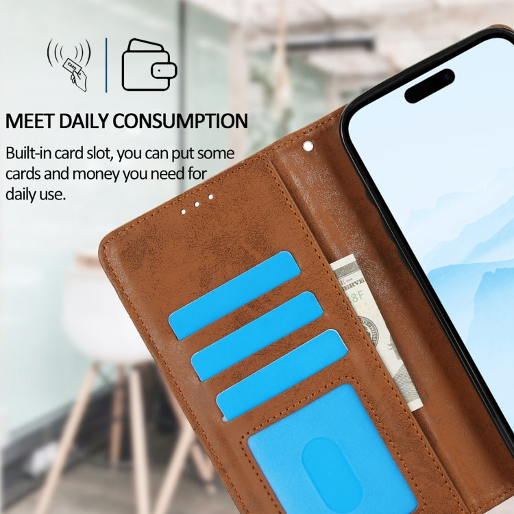 For iPhone 16 Pro 2 in 1 Detachable Phone Leather Case