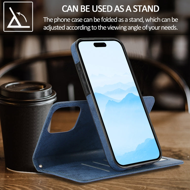 For iPhone 16 Pro 2 in 1 Detachable Phone Leather Case