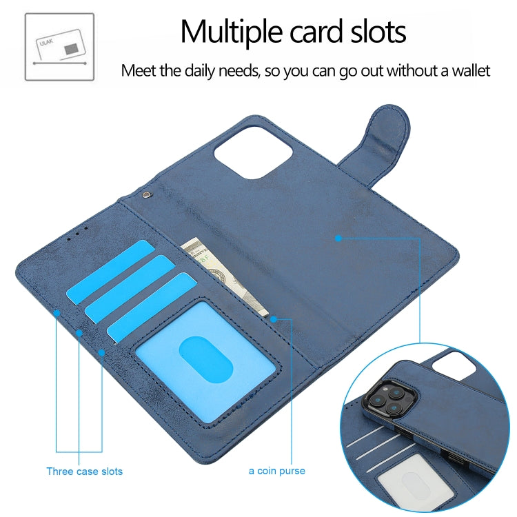 For iPhone 16 Pro 2 in 1 Detachable Phone Leather Case