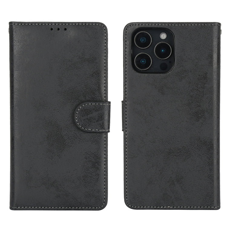 For iPhone 16 Pro 2 in 1 Detachable Phone Leather Case