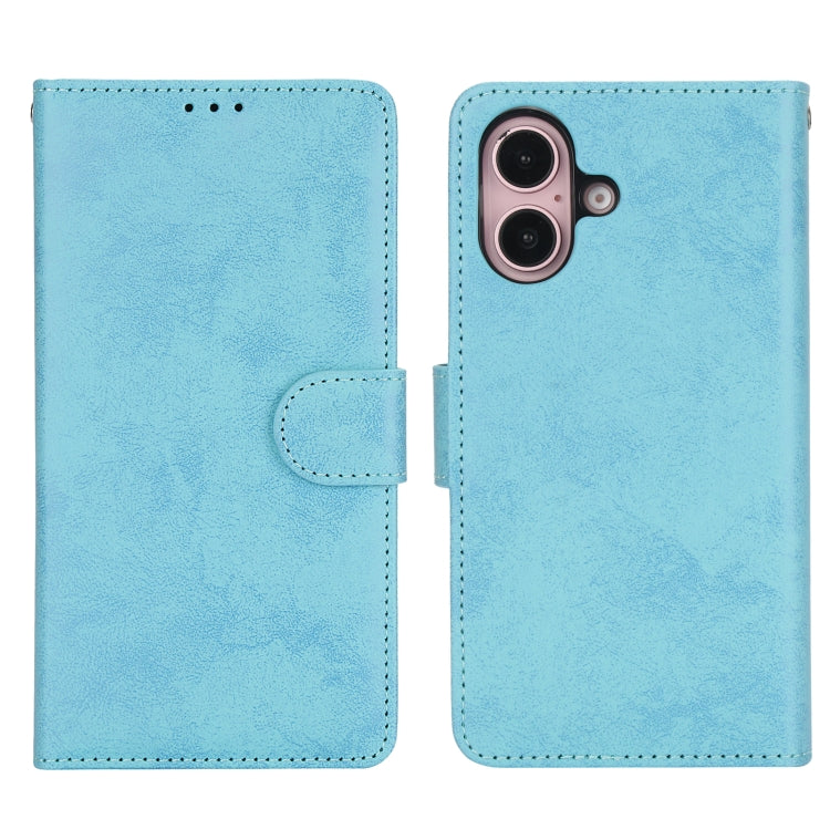 For iPhone 16 Plus 2 in 1 Detachable Phone Leather Case