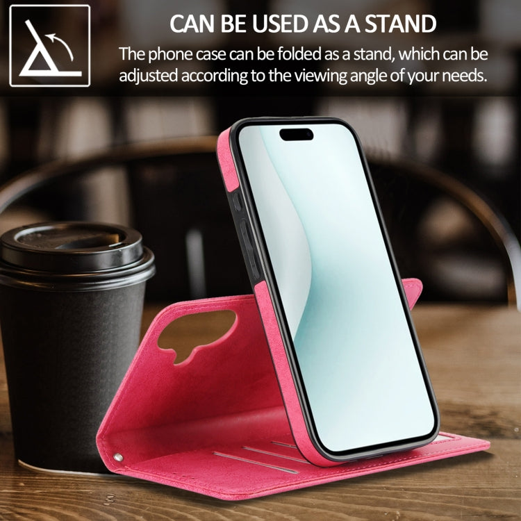 For iPhone 16 2 in 1 Detachable Phone Leather Case