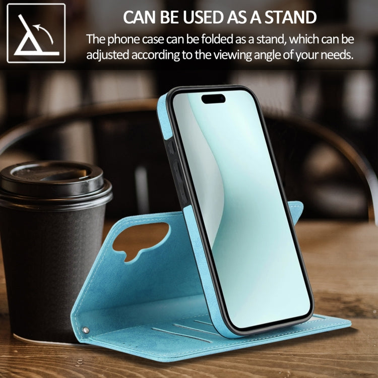 For iPhone 16 2 in 1 Detachable Phone Leather Case