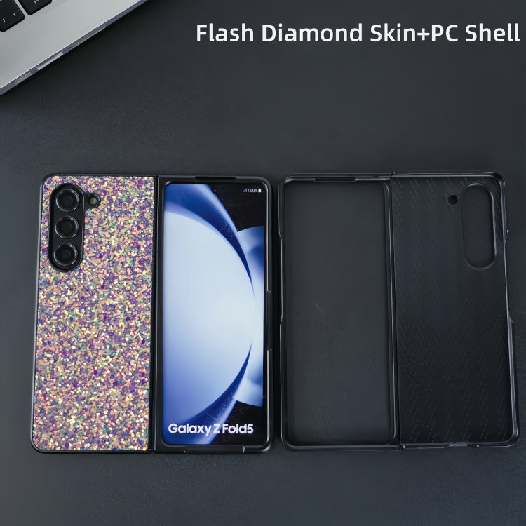 For Samsung Galaxy Z Fold6 5G Flash Diamond Folding Phone Case