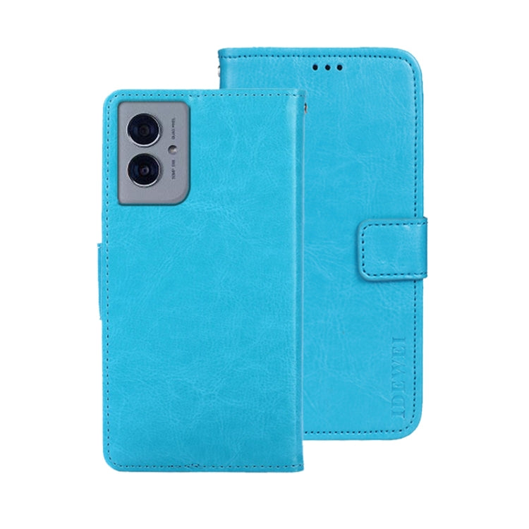 For Motorola Moto G55 5G idewei Crazy Horse Texture Leather Phone Case