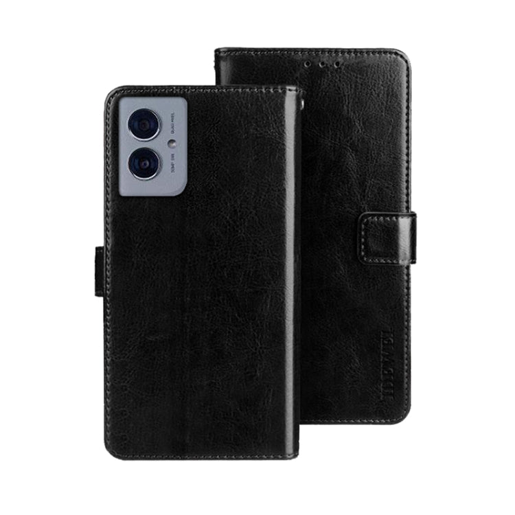 For Motorola Moto G55 5G idewei Crazy Horse Texture Leather Phone Case