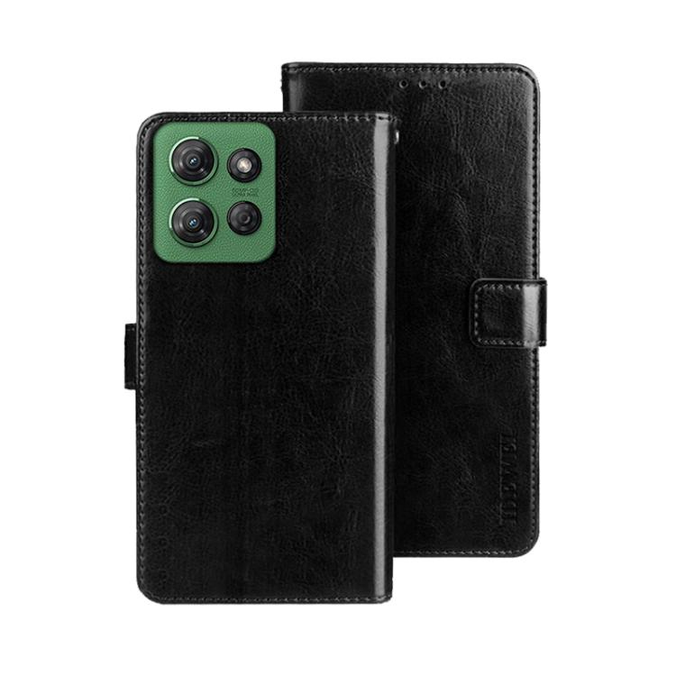 For Motorola Moto G Power 2025 idewei Crazy Horse Texture Leather Phone Case