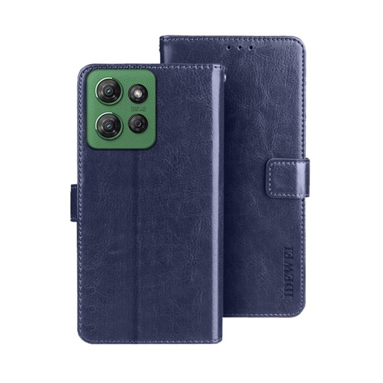 For Motorola Moto G Power 2025 idewei Crazy Horse Texture Leather Phone Case