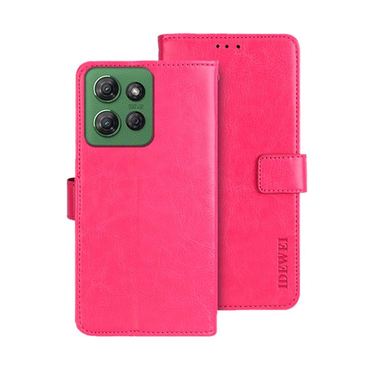 For Motorola Moto G Power 2025 idewei Crazy Horse Texture Leather Phone Case