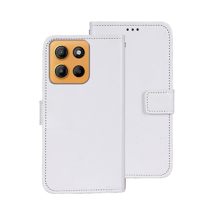 For Motorola Moto G15 idewei Crazy Horse Texture Leather Phone Case