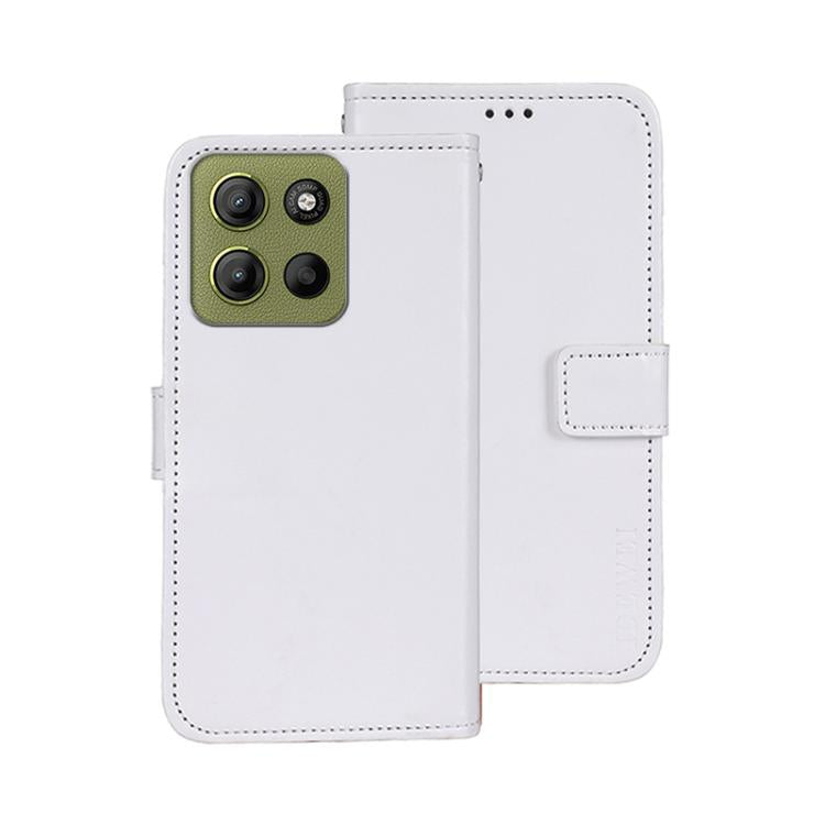 For Motorola Moto G15 Power idewei Crazy Horse Texture Leather Phone Case