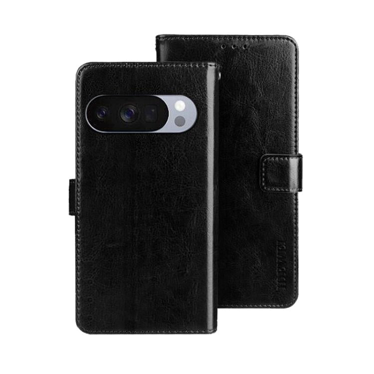 For Google Pixel 10 Pro idewei Crazy Horse Texture Leather Phone Case