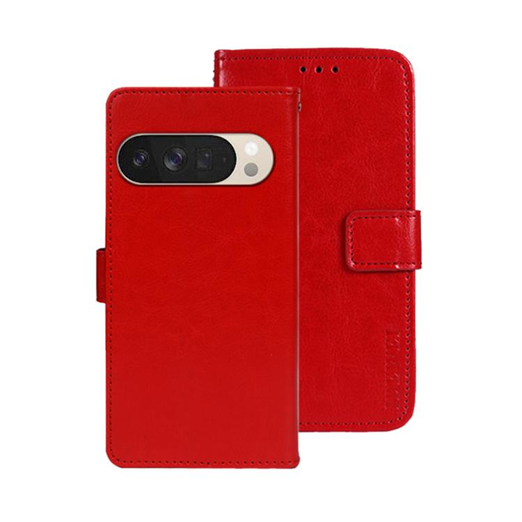 For Google Pixel 10 Pro XL idewei Crazy Horse Texture Leather Phone Case