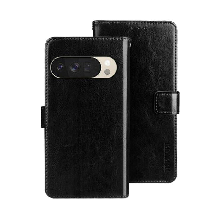 For Google Pixel 10 Pro XL idewei Crazy Horse Texture Leather Phone Case