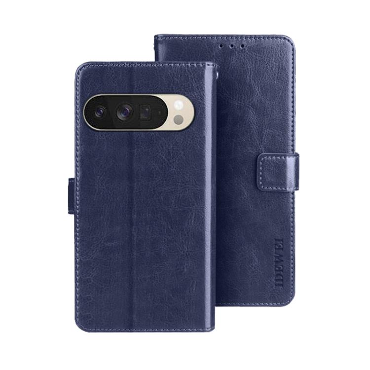 For Google Pixel 10 Pro XL idewei Crazy Horse Texture Leather Phone Case