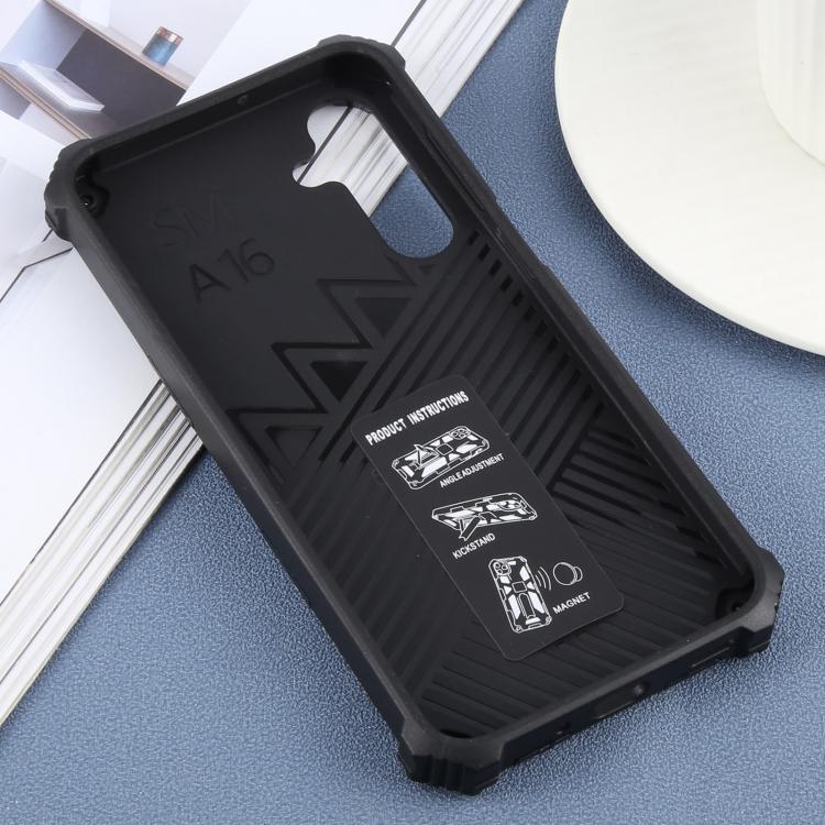 For Samsung Galaxy A36 5G Armor Shockproof TPU + PC Magnetic Phone Case with Holder