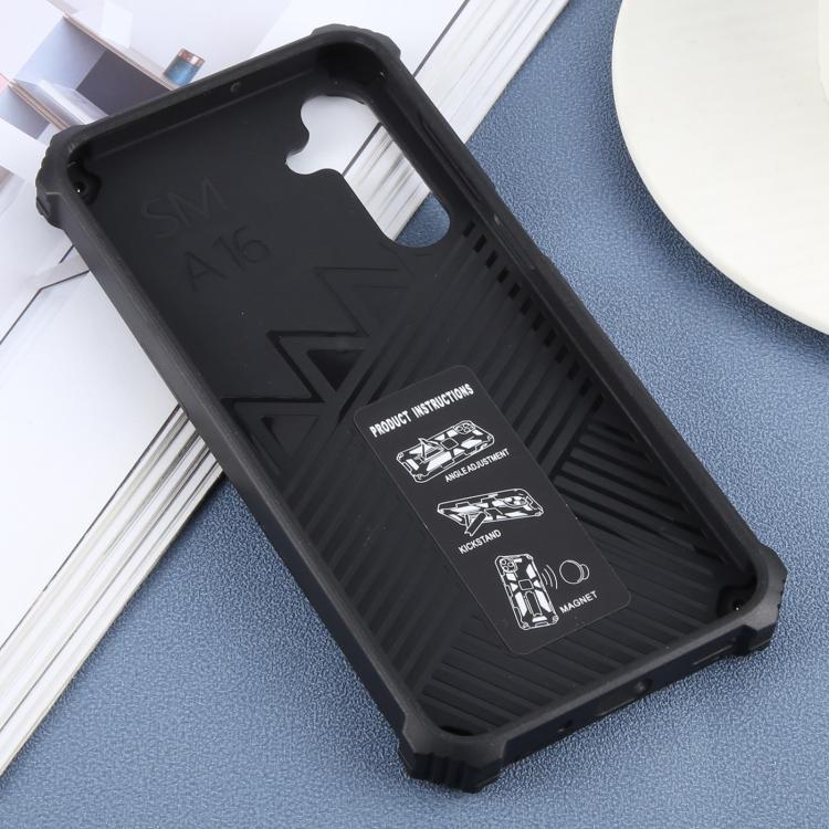 For Samsung Galaxy A36 5G Armor Shockproof TPU + PC Magnetic Phone Case with Holder