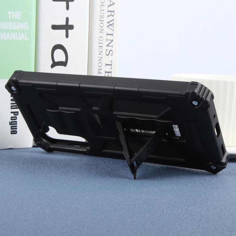 For Samsung Galaxy A36 5G Armor Shockproof TPU + PC Magnetic Phone Case with Holder