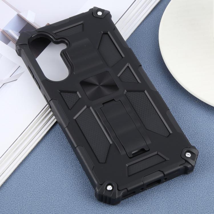 For Samsung Galaxy A56 5G Armor Shockproof TPU + PC Magnetic Phone Case with Holder