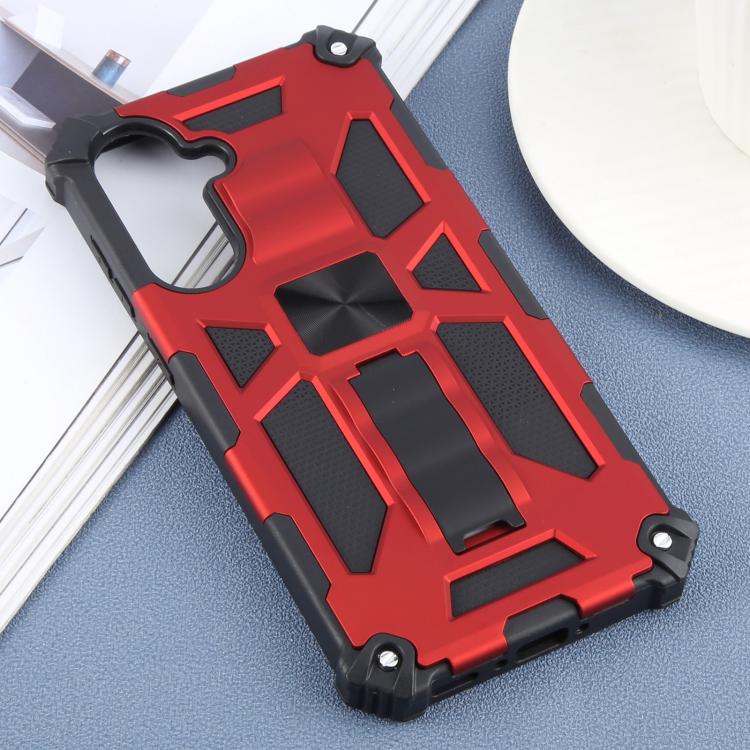 For Samsung Galaxy A56 5G Armor Shockproof TPU + PC Magnetic Phone Case with Holder