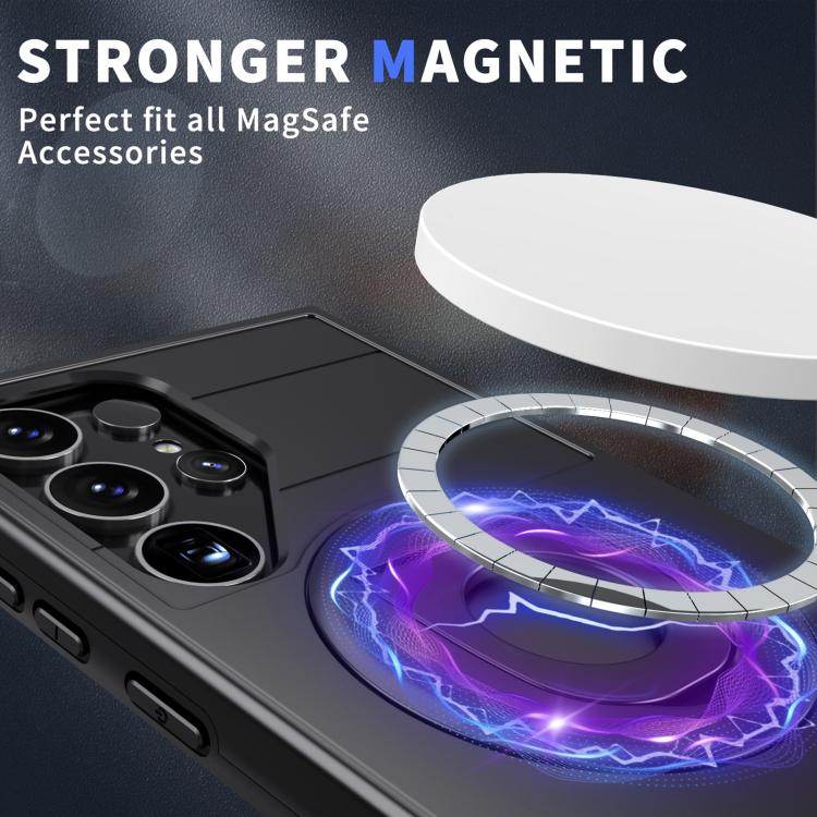 For Samsung Galaxy S25 Ultra 5G Armor MagSafe Ring Holder Phone Case