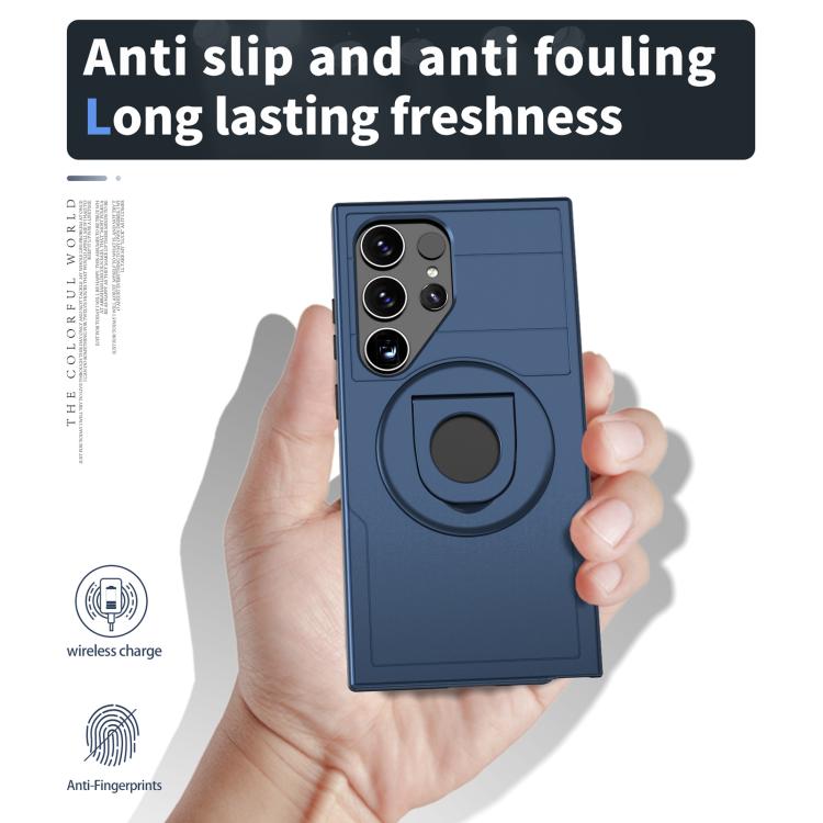 For Samsung Galaxy S25 Ultra 5G Armor MagSafe Ring Holder Phone Case