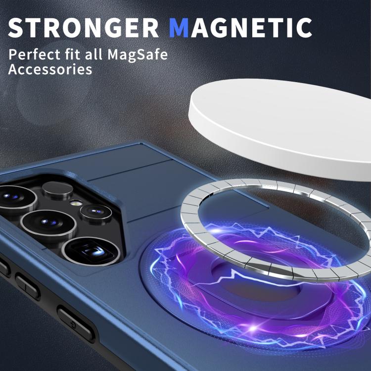 For Samsung Galaxy S25 Ultra 5G Armor MagSafe Ring Holder Phone Case