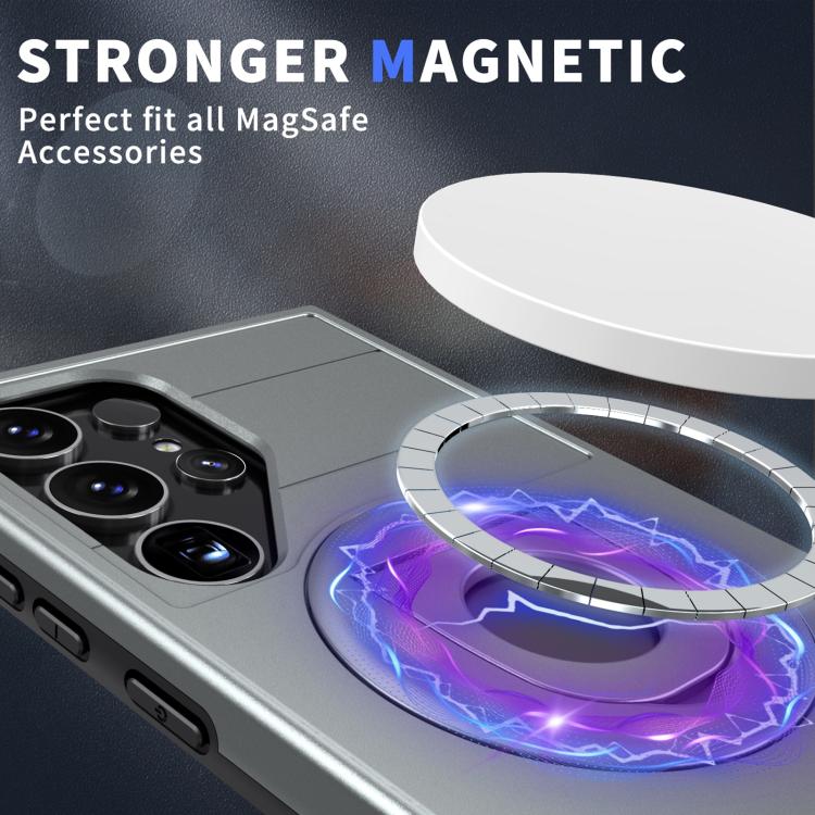 For Samsung Galaxy S25 Ultra 5G Armor MagSafe Ring Holder Phone Case