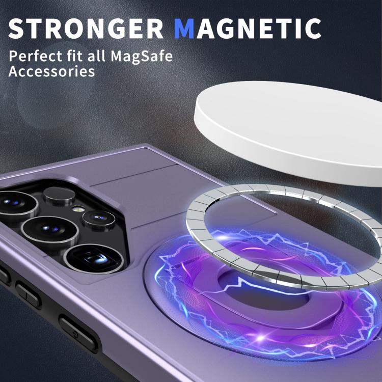 For Samsung Galaxy S25 Ultra 5G Armor MagSafe Ring Holder Phone Case