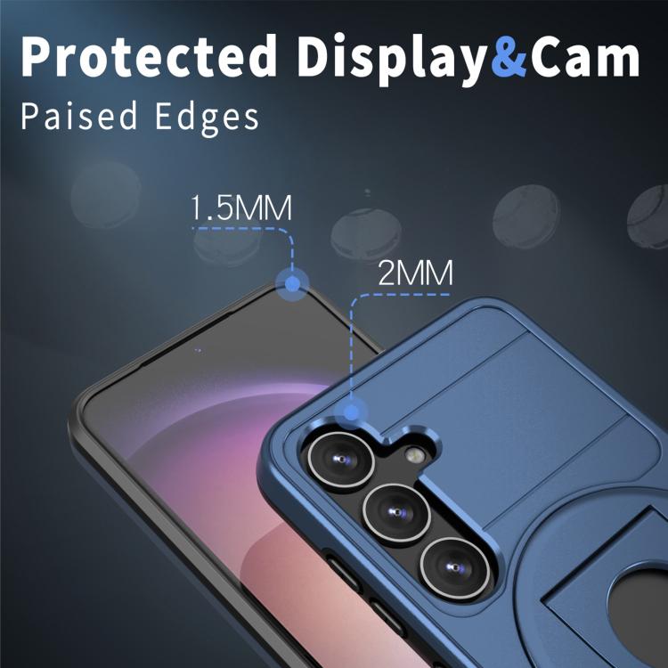 For Samsung Galaxy S25+ 5G Armor MagSafe Ring Holder Phone Case