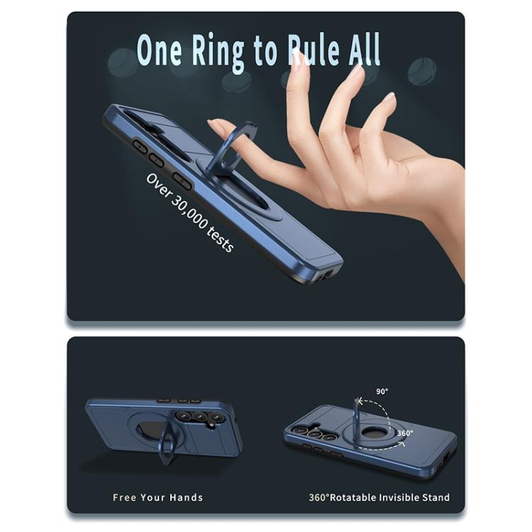For Samsung Galaxy S25+ 5G Armor MagSafe Ring Holder Phone Case