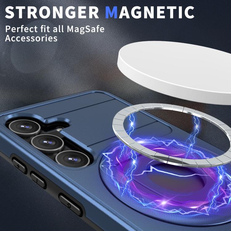 For Samsung Galaxy S25+ 5G Armor MagSafe Ring Holder Phone Case