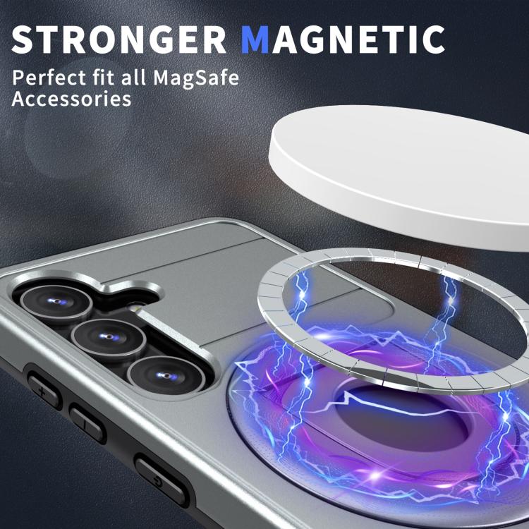 For Samsung Galaxy S25+ 5G Armor MagSafe Ring Holder Phone Case