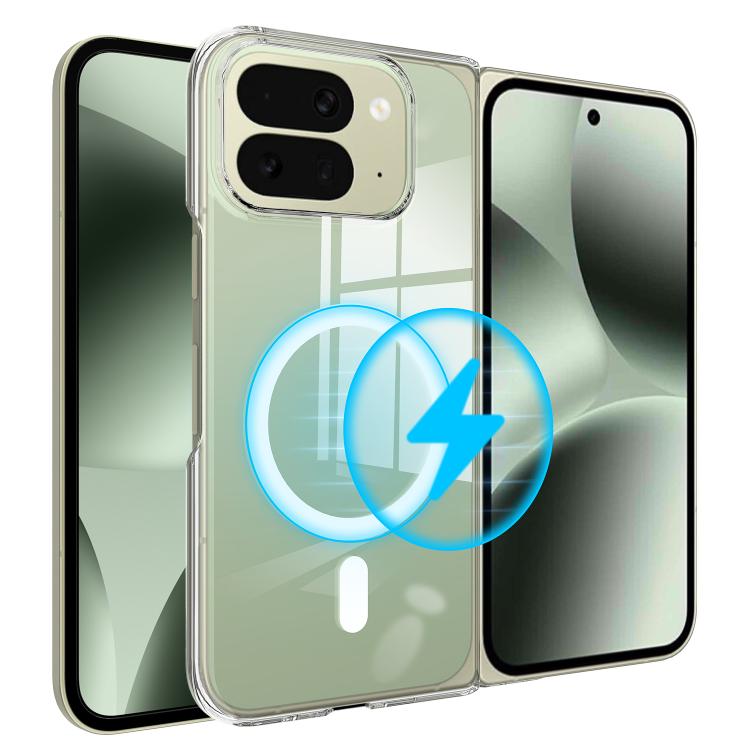 For Google Pixel 10 Pro Fold Scratchproof PC Transparent MagSafe Phone Case